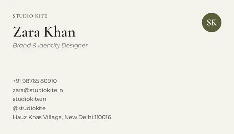 Linen — business card template