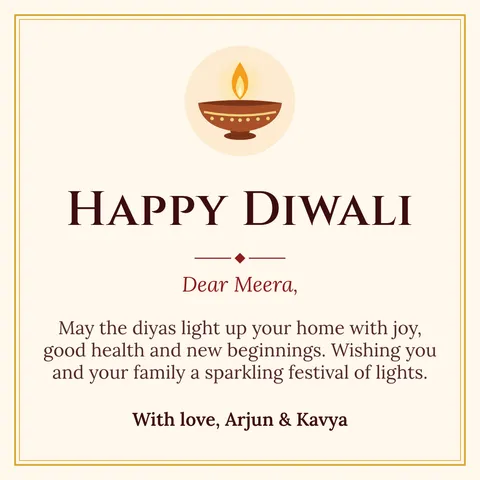 Deepam — greeting template