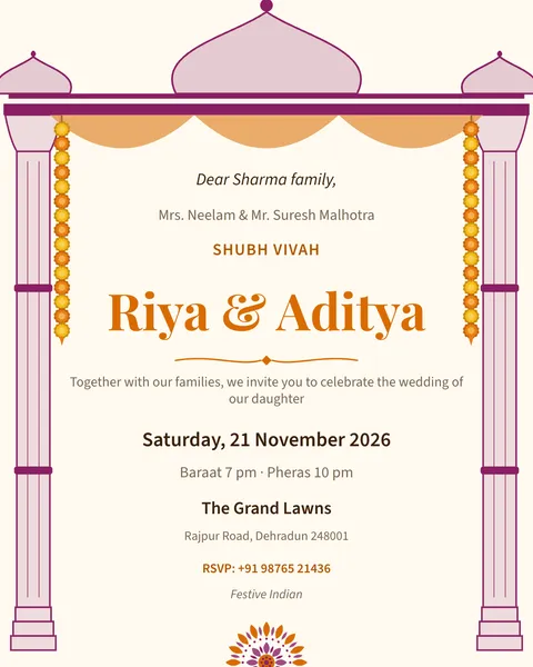 Shaadi Mahal — invite template